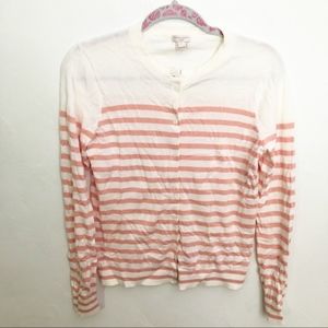 Jcrew the caryn Stripped cardigan